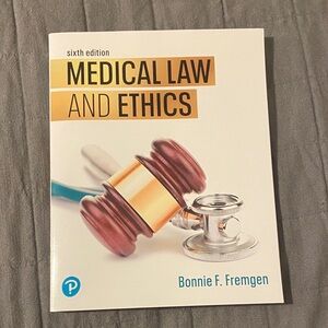 🚫Sold🚫 Medical Law and Ethics Book